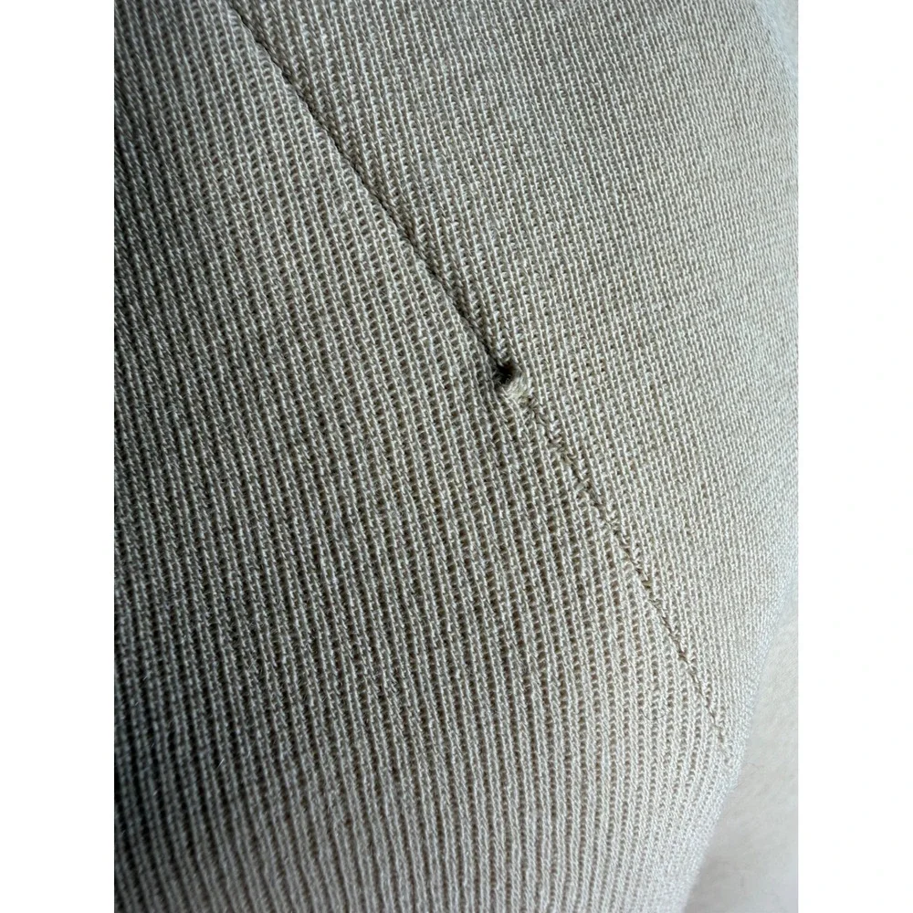 New Linda Allard Ellen Tracy Women's Pencil Skirt 100%‎ Wool Beige Size 14_8